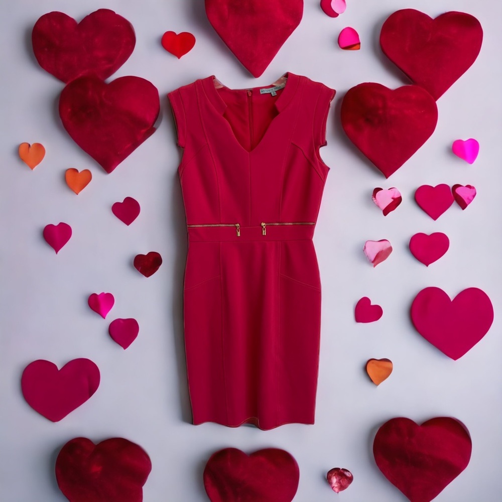 Antonio Melani, hot pink, structured sheath